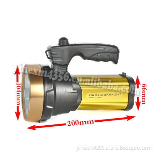 High Power Built in Battery CREE T6 LED Flashlight With Holder And Lanyard